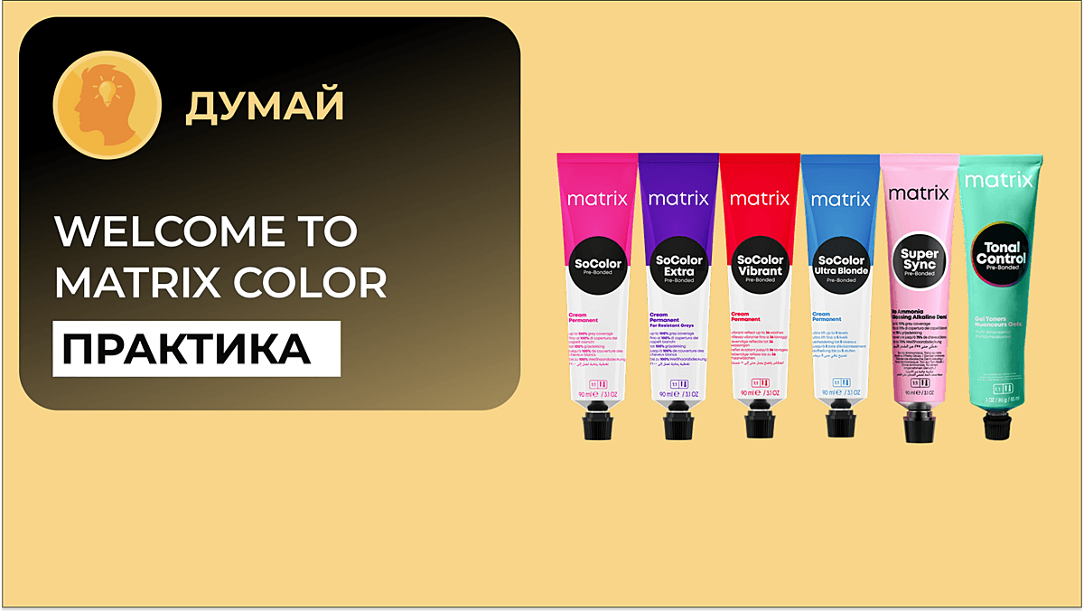 Welcome to Matrix Color | Открой мир окрашивания с Matrix Практика